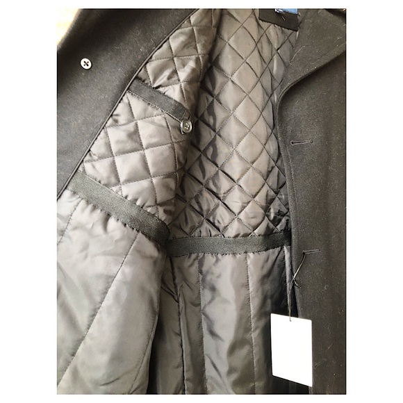 Cole Haan Car Coat/Pea Coat Large - Picture 3 of 11